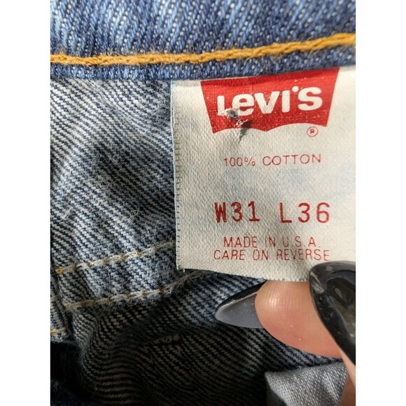 Vintage Levis Jeans 90s 517 Orange Tab 31x36 Bootcut Denim USA 2 Pair - Picture 10 of 13